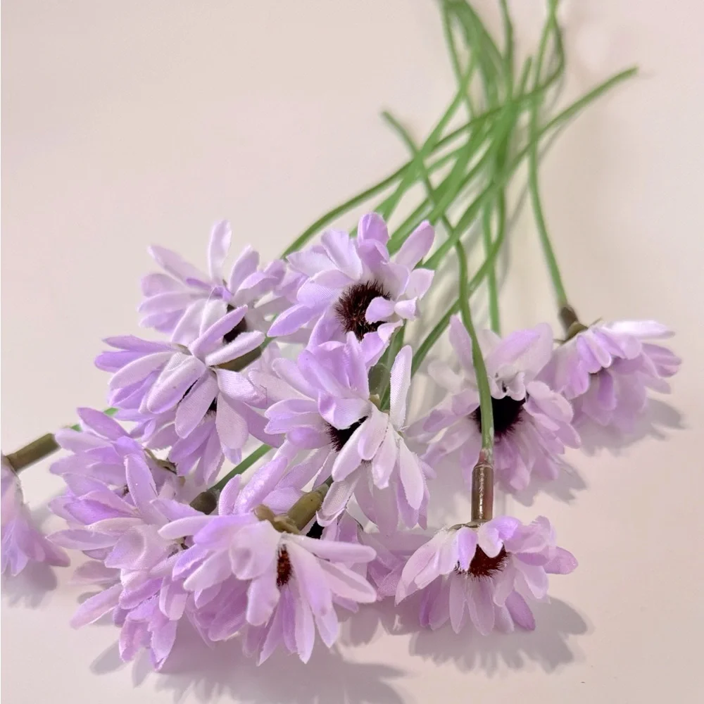 LIFELIKE Purple Daisy Flower Picks Floral Daisies Home Decor Arrangement Wreath